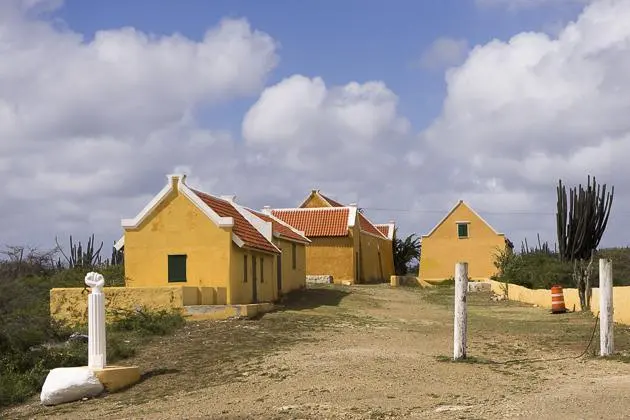 Historic plantation house Landhuis Kenepa, site of the 1795 Tula slave revolt, in western Curacao